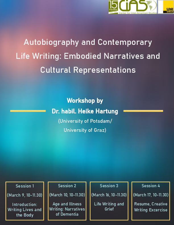 Workshop: Autobiography and Contemporary Life Writing: Embodied ...